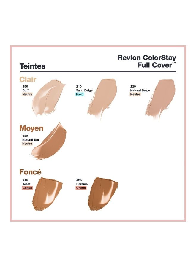 Revlon - Color Stay Full Cover Foundation SPF 10 330 Natural Tan - Image 1