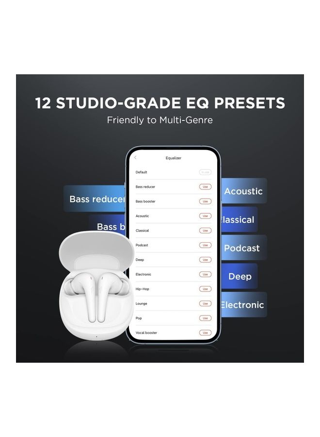 1MORE - ES903 Aero Spatial Audio Noise Cancelling Earphone 42dB Quiet Max Smart ANC Wireless Earbuds Bluetooth 5.2 White - Image 1