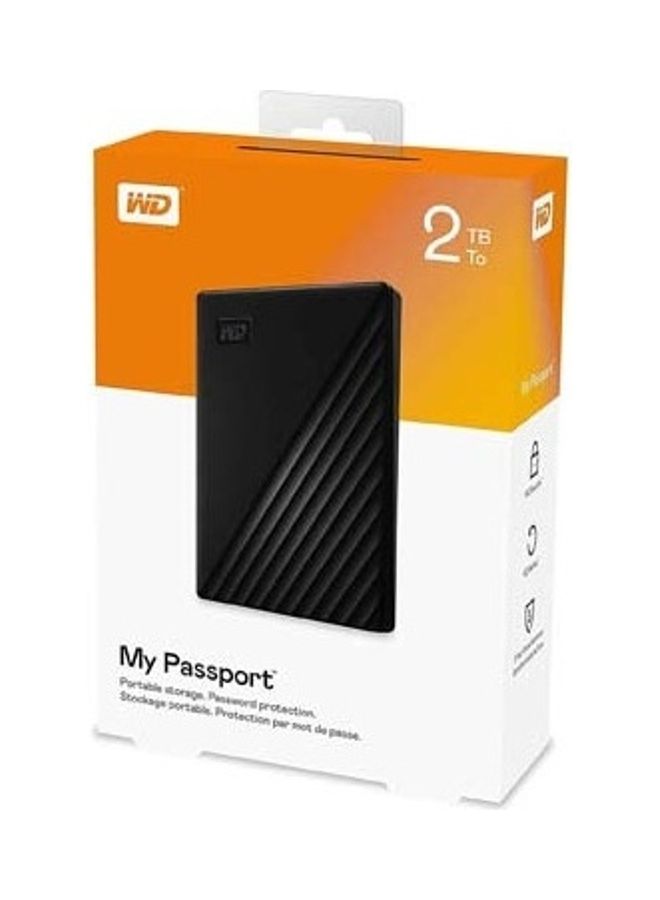 دبليو دي - غطاء حماية واقٍ ماي باس بورت لحمل محرك الأقراص الصلبة HDD بواجهة USB 3.0 سعة 2 تيرابايت 2.0 TB - Image 1