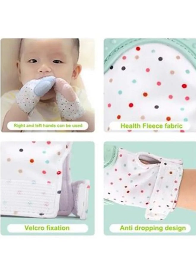 Silicone Baby Teether Pacifier Glove With Adjustable Fastener Strap - v1669534287/N23588567A_4