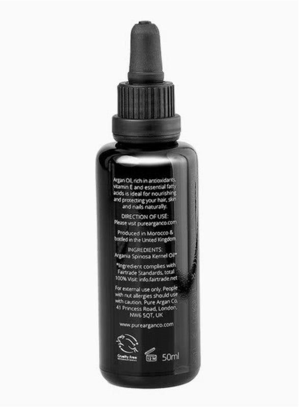 PURE ARGAN CO 100% Pure Argan Oil Gold 50ml - Image 2