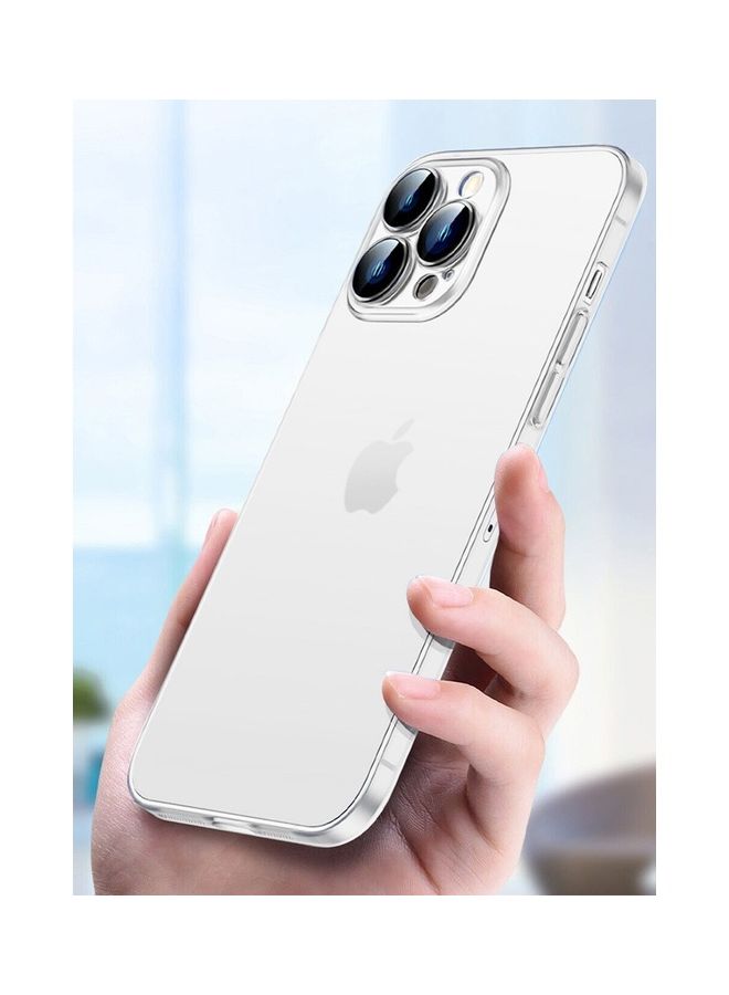 MARGOUN iPhone 14 Pro Case Frosted Translucent Ultra Slim Cover Anti-Slip Camera Lens Protection White - Image 2