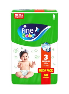 Fine Baby Baby Diapers, Size 3, Medium 4–9Kg, Pack Of 68 Diapers, With New And Improved Technology  - Image 2