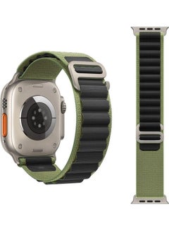 MARGOUN 3Pack for Apple Watch Alpine Loop Band 49mm/45mm/44mm Nylon Woven Sport Strap Compatible with iWatch Series 8/Ultra/7/SE/6/5/4/3/2/1 Orange,White/Orange,Black/Black,Green  - Image 4