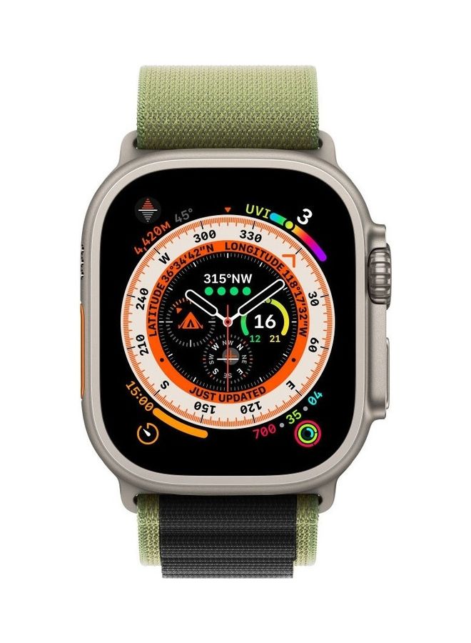 MARGOUN - 3Pack for Apple Watch Alpine Loop Band 49mm/45mm/44mm Nylon Woven Sport Strap Compatible with iWatch Series 8/Ultra/7/SE/6/5/4/3/2/1 Orange,White/Orange,Black/Black,Green - Image 1