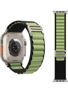 MARGOUN 3Pack for Apple Watch Alpine Loop Band 49mm/45mm/44mm Nylon Woven Sport Strap Compatible with iWatch Series 8/Ultra/7/SE/6/5/4/3/2/1 Red,White/Green,Black/Black,Green  - Image 4