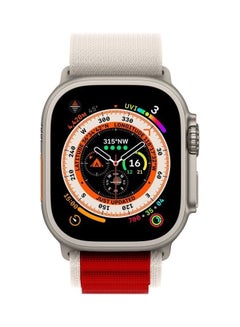 MARGOUN 3Pack for Apple Watch Alpine Loop Band 49mm/45mm/44mm Nylon Woven Sport Strap Compatible with iWatch Series 8/Ultra/7/SE/6/5/4/3/2/1 Red,White/Green,Black/Black,Green  - Image 5
