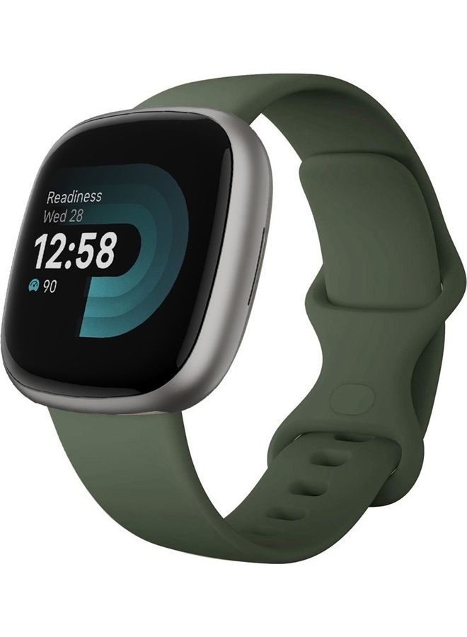 مارجون سوار رياضي بديل من السيليكون الناعم لساعة اليد الذكية فيتبيت فيرسا 4/فيتبيت سينس 2 أخضر - Image 3