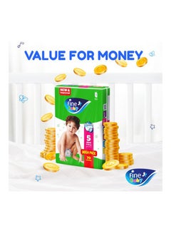 Fine Baby Baby Diapers, Size 5, 11-18Kg, 56 Diapers With New And Improved Technology  - Image 5