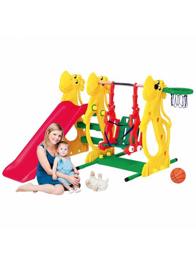 Ching-Ching Hippo Slide And Swing With Rabbit 177x110x160cm  - Image 5