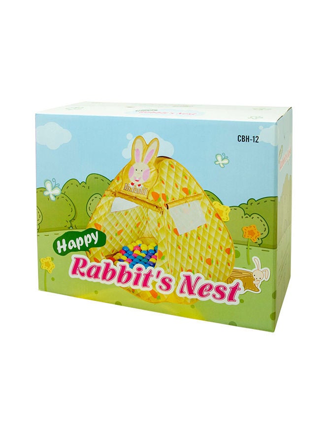 Ching-Ching Rabbit Ball House With 100-Piece Balls 100x100x100cm  - Image 1