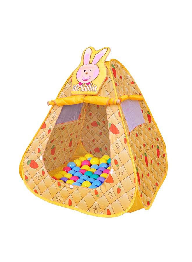 Ching-Ching Rabbit Ball House With 100-Piece Balls 100x100x100cm  - Image 2