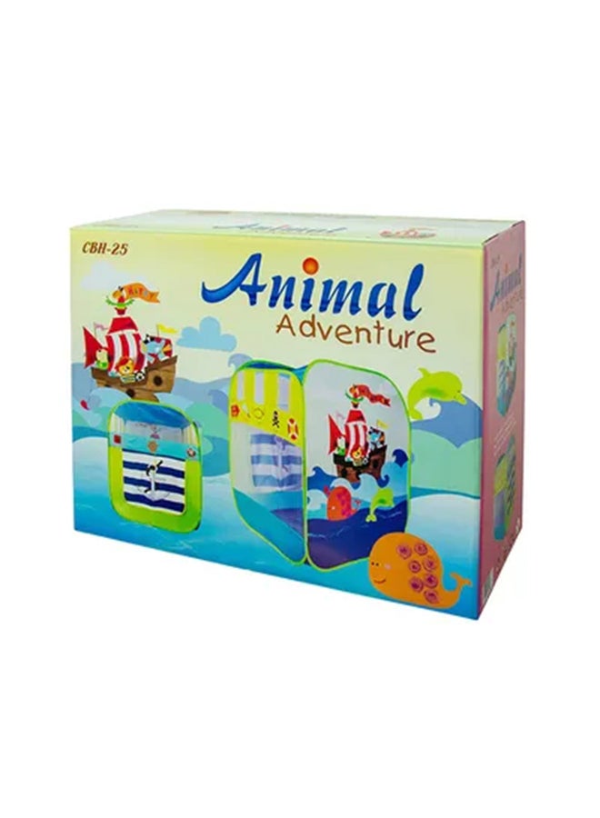 Ching-Ching Animal Adventure House With 100-Piece Balls 85x100x85cm  - Image 1