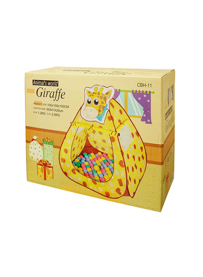 Ching-Ching Giraffe Ball House With 100-Piece Balls 100x100x100cm - Image 1