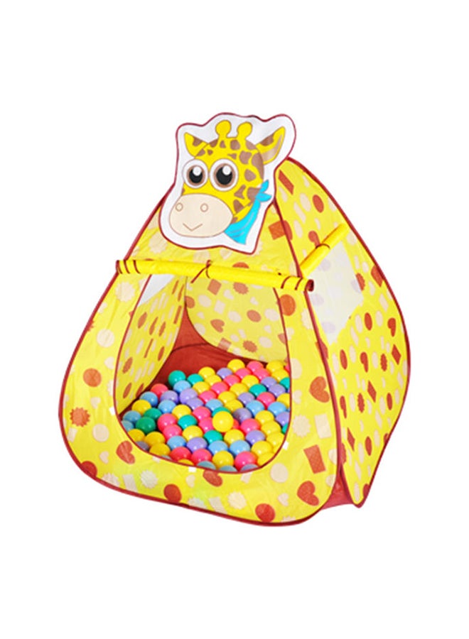Ching-Ching Giraffe Ball House With 100-Piece Balls 100x100x100cm - Image 5