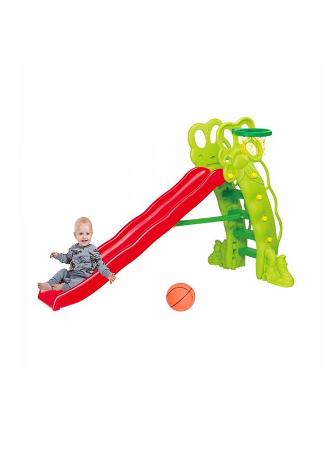 Ching-Ching High Pea Shaped Slide With  Slider 88x161x236cm  - Image 2