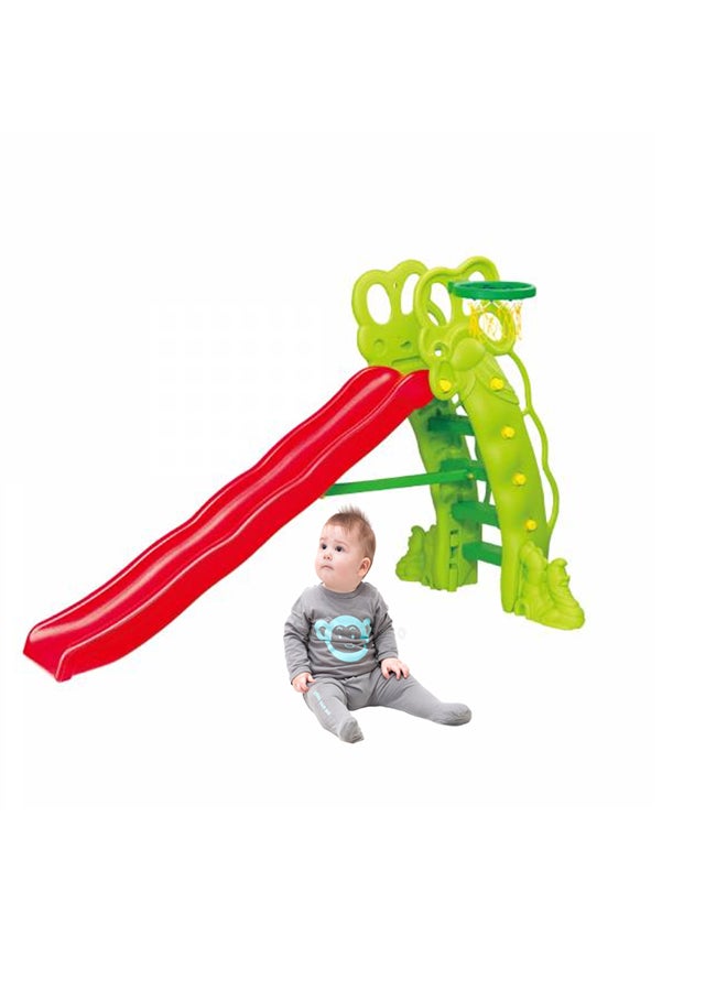 Ching-Ching High Pea Shaped Slide With  Slider 88x161x236cm  - Image 3