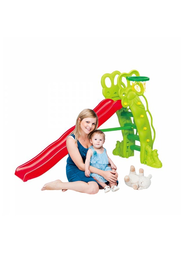Ching-Ching High Pea Shaped Slide With  Slider 88x161x236cm  - Image 4