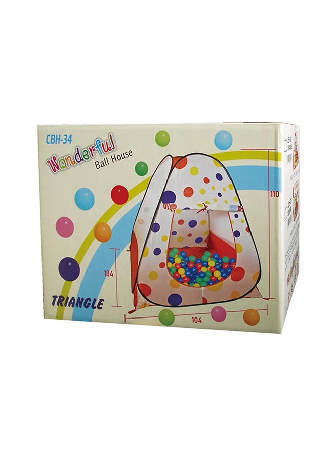 Ching-Ching Wonderful Play House With 100-Piece Balls 104x110x104cm - Image 1