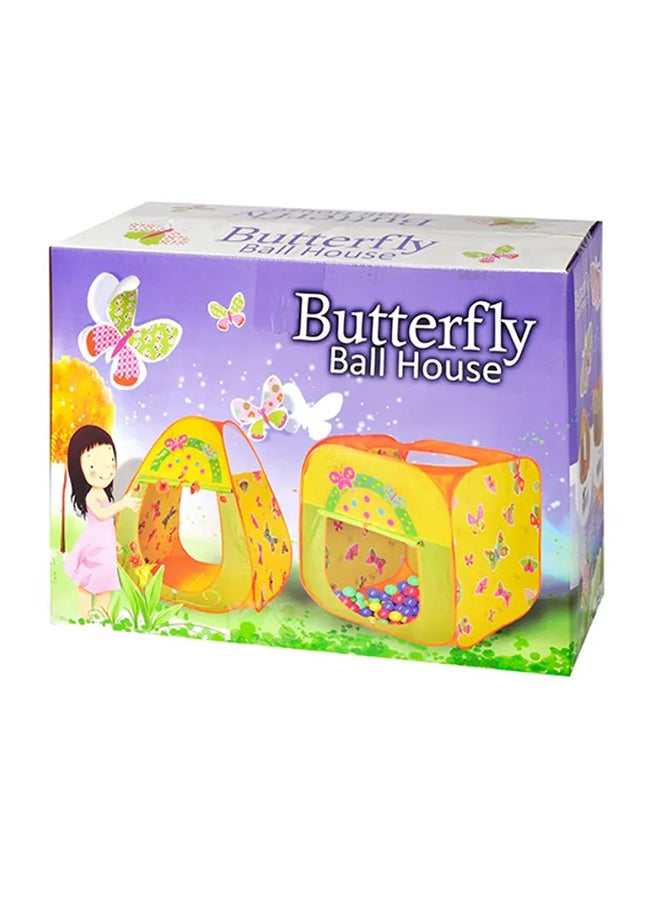 Ching-Ching Butterfly Play House With 100-Piece Balls 85x100x85cm  - Image 1