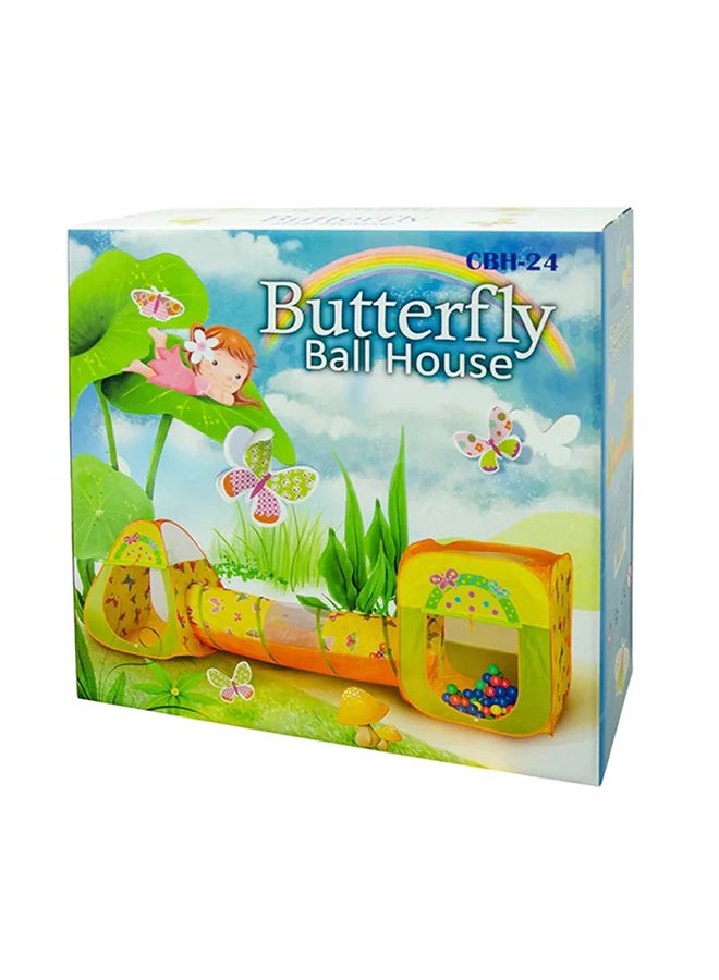 Ching-Ching Butterfly Play House With 100-Piece Balls 85x100x85cm  - Image 1