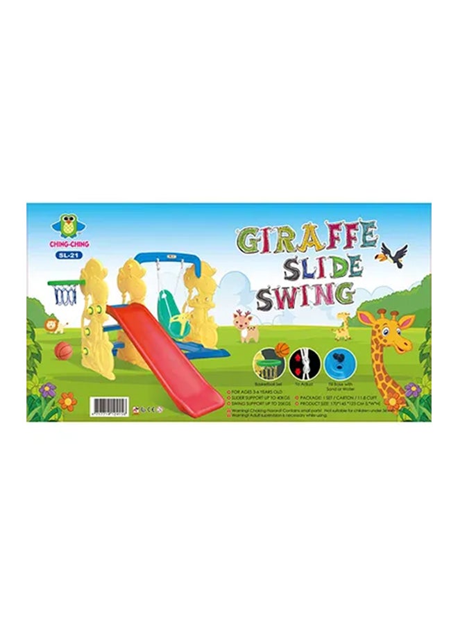 Ching-Ching Giraffe Slide Swing 145x123x170cm  - Image 1