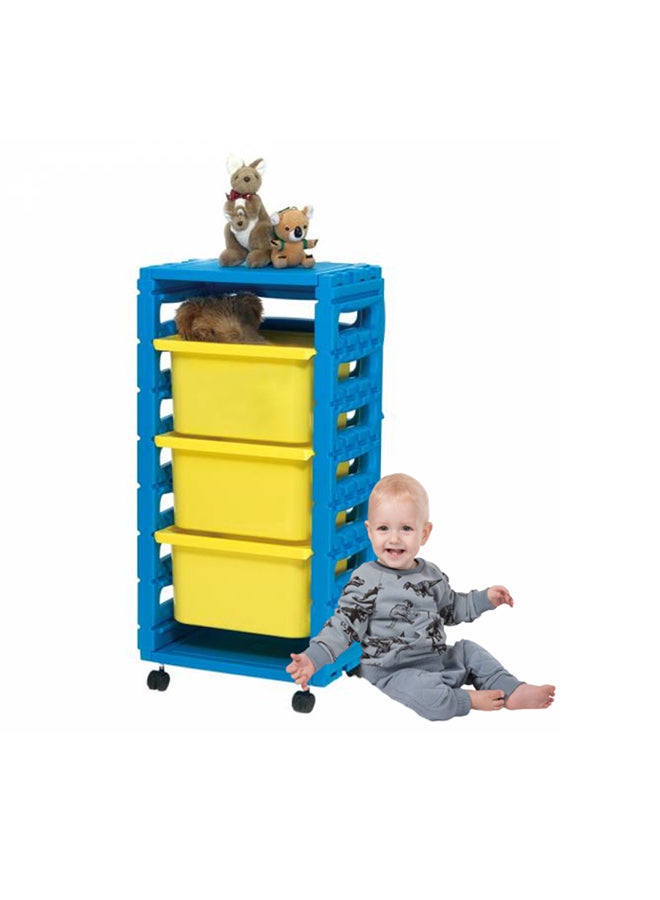 Ching-Ching 3 Drawers Cabinet With Castors - Image 5