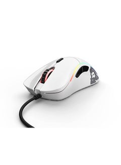 جلوريوس ماوس الألعاب السلكي Glorious Model D على شكل قرص العسل - ماوس RGB خفيف الوزن - ماوس الكمبيوتر الشخصي - 69 جم - أبيض لامع  - Image 3