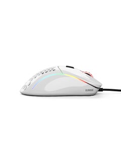 جلوريوس ماوس الألعاب السلكي Glorious Model D على شكل قرص العسل - ماوس RGB خفيف الوزن - ماوس الكمبيوتر الشخصي - 69 جم - أبيض لامع  - Image 4