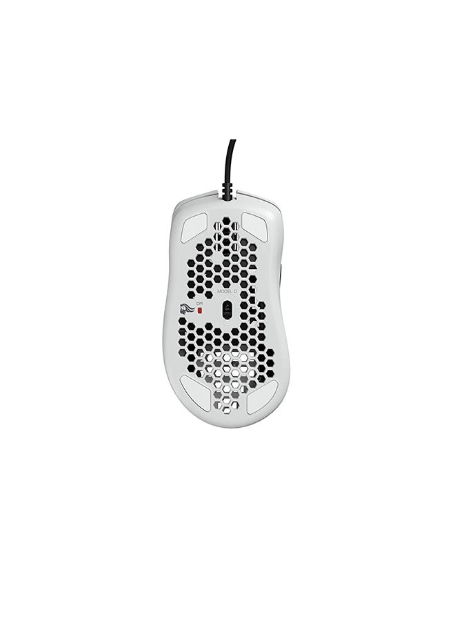 Glorious - Glorious Model D Wired Gaming Mouse Honeycomb - Ultralight RGB Mouse - PC Mouse - 69 g - Glossy White - Image 1