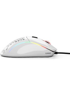 جلوريوس ماوس الألعاب Glorious - ماوس Glorious Model D Minus Honeycomb - ماوس الكمبيوتر Superlight RGB - 62 جم - أبيض لامع سلكي  - Image 4