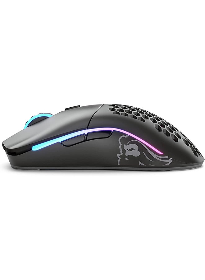 Glorious - Glorious Black Gaming Mouse Wireless - Model O Minus Gaming Wireless Mouse - RGB Mouse 65 g Ultralight Mouse - Wireless Honeycomb Mouse - PC Mouse (Matte Black Mouse) - Image 1