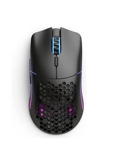 جلوريوس ماوس الألعاب اللاسلكي Glorious Black - ماوس الألعاب اللاسلكي موديل O Minus - ماوس RGB 65 جم ماوس خفيف للغاية - ماوس قرص العسل اللاسلكي - ماوس الكمبيوتر الشخصي (ماوس أسود غير لامع)  - Image 4