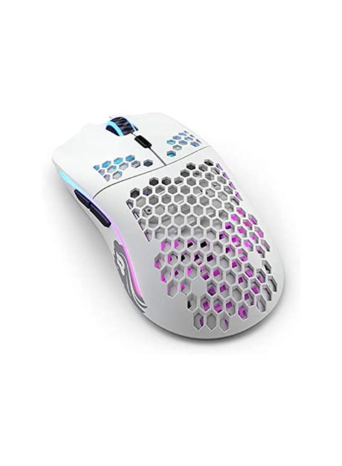 Glorious PC Gaming Race Glorious Model O- (Minus) Wireless Gaming Mouse - RGB 65G Ultralight Ergonomic Wireless Gaming Mouse - Honeycomb Shell Design Gaming Mice (Matte White)