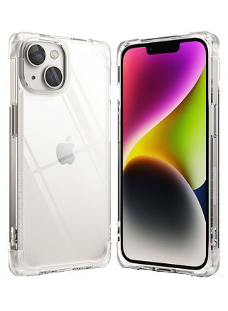 Fusion Bumper Case Square Shaped Advanced Edge Shockproof Drop Protection Phone Cover For iPhone 14 Plus Clear - v1669644579/N53355635A_1