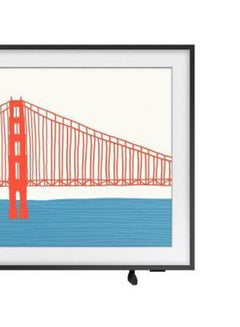 سامسونج تلفزيون ذكي بدقة 4K بمقاس 55 بوصة من طراز The Frame بوضعية عرض الفن مع إطار مجاني واحد 55LS03AAUXEG رمادي  - Image 4