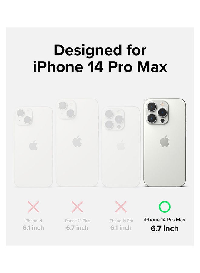 Ringke - Silicone Lightweight Flexible Scratch Resistant Soft Microfiber Full-Body Protective Phone Cover For iPhone 14 Pro Black - Image 1
