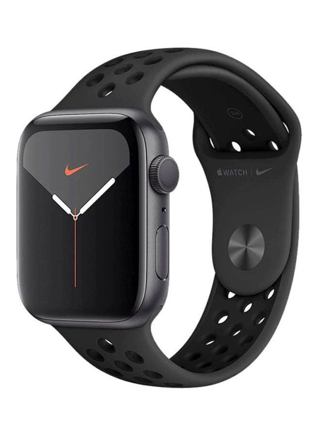 Apple - 296 mAh Watch Nike Series 5 GPS Space Gray Aluminium Case With Anthracite/Nike Sport Band 44mm Black - Image 1