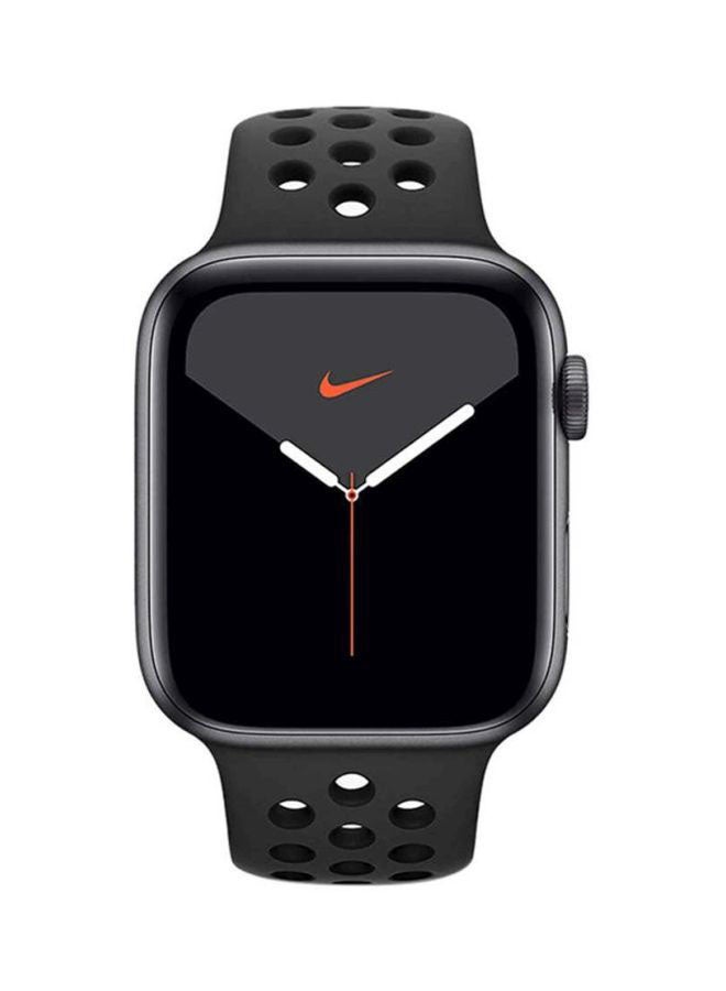 Apple - 296 mAh Watch Nike Series 5 GPS Space Gray Aluminium Case With Anthracite/Nike Sport Band 44mm Black - Image 1