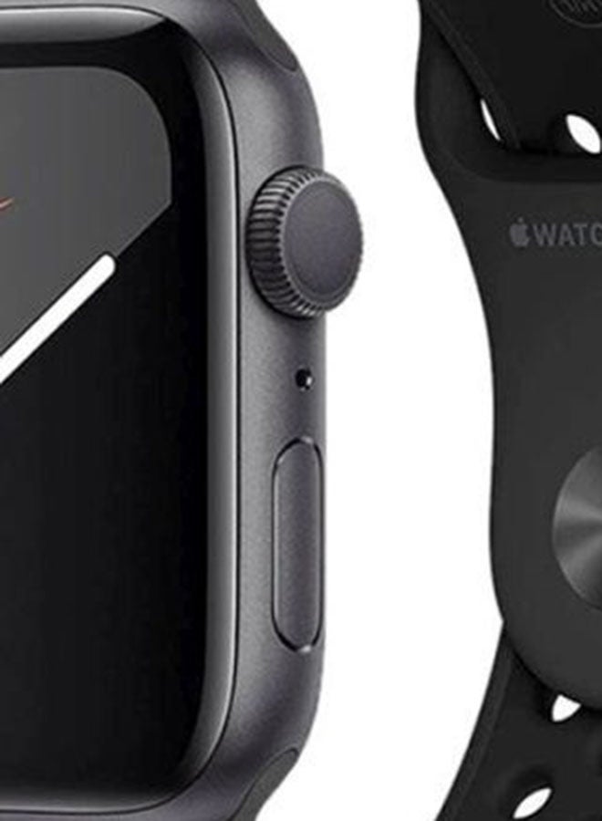 Apple - 296 mAh Watch Nike Series 5 GPS Space Gray Aluminium Case With Anthracite/Nike Sport Band 44mm Black - Image 1