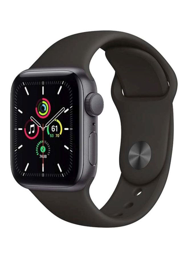 Apple Watch SE-40 mm GPS Space Gray Aluminium Case with Sport Band Black/Midnight  - Image 1