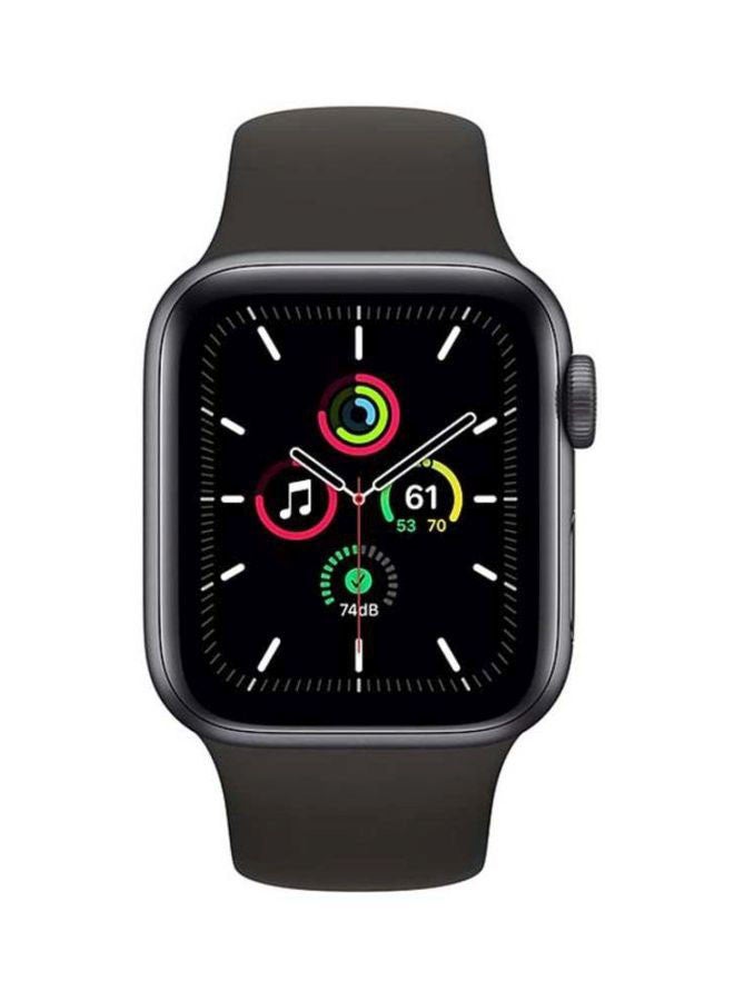 Apple Watch SE-40 mm GPS Space Gray Aluminium Case with Sport Band Black/Midnight  - Image 2
