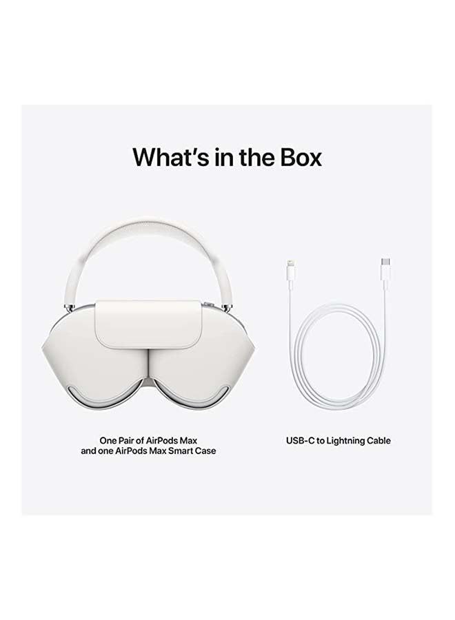 Apple - AirPods Max Bluetooth Over-Ear Active Noise Cancellation Headphones Silver - Image 1