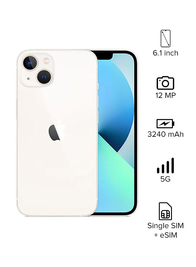 Apple - iPhone 13 256GB Starlight 5G With FaceTime - KSA Version - Image 1