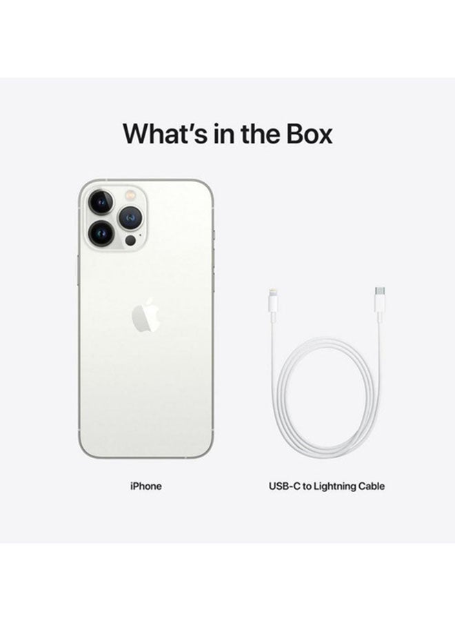 Apple iPhone 13 Pro Max 128GB Silver 5G With FaceTime - KSA Version  - Image 4