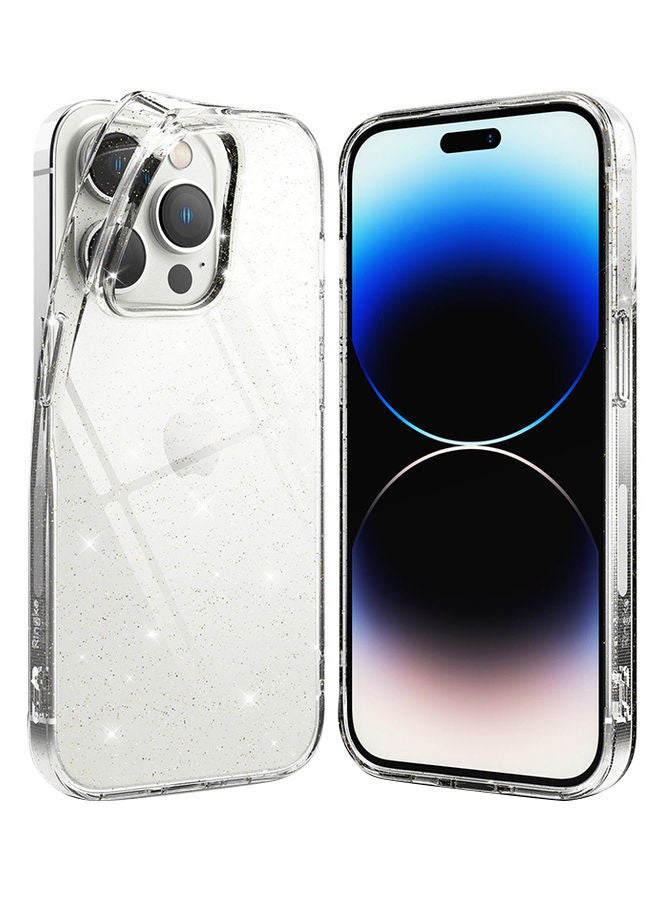 Ringke Air-S Series Thin Flexible Shockproof Slim TPU Lightweight Cover Anti-Slip For iPhone 14 Pro Max 6.7 Inch Glitter Clear - Image 1