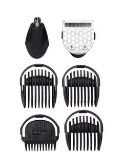 babyliss Men Multi Gr 6 In 1 Cordless Grooming Kit For Trimming Shaving & Styling Steel MT725SDE Black 400grams  - Image 3