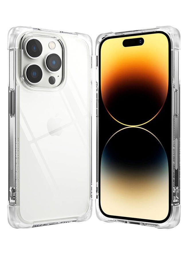Ringke Fusion Bumper Square Shaped Advanced Edge Shockproof Drop Protection Phone Cover For iPhone 14 Pro Clear - Image 1