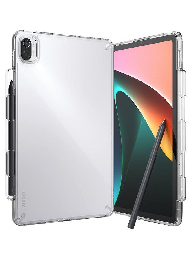 Ringke Fusion Clear Hard Back Cover Shockproof Flexible Bumper With Overcharge Protection Pen Stylus Holder For Xiaomi Pad 5 Pad 5 Pro Clear - Image 1