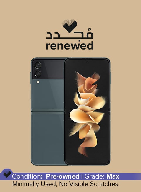 Renewed - Galaxy Z Flip 3 5G Single SIM Green 8GB RAM 256GB - Middle East Version
